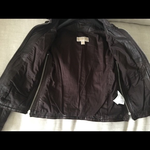Michael Kors Motorbike Leather Jacket - Picture 3 of 8